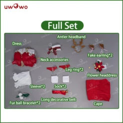 Uwowo Genshin Impact Fanart Traveler Lumine Christmas Holiday Cosplay Costume -Uwowo Cosplay Sales 2 addfa746 665a 4203 9b0e e77fe2fe0c91