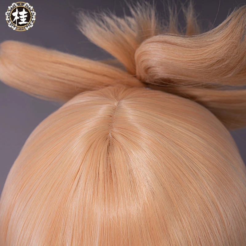 Uwowo Game Genshin Impact Yoimiya Cosplay Wig 25cm Gold Hair 2 Uwowo Game Genshin Impact Yoimiya Cosplay Wig 25cm Gold Hair - Image 2