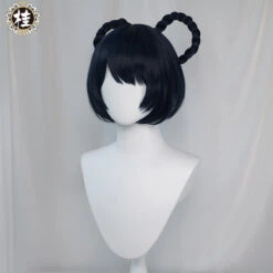 Uwowo Game Genshin Impact Xiangling Exquisite Delicacy Cosplay Wig Chef De Cuisine 30cm Dark Blue Short Hair -Uwowo Cosplay Sales 3 4d80ae16 0637 49a9 8f3d bbcf1aafd61b