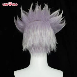 Uwowo Anime Jujutsu Kaisen Satoru Gojo Cosplay Wig (spiked Up) 28CM Light Purple White Gradient Short Hair 8 Uwowo Anime Jujutsu Kaisen Satoru Gojo Cosplay Wig (spiked Up) 28CM Light Purple White Gradient Short Hair -Uwowo Cosplay Sales 3 4dcd019c af57 411b ac37 bdc44c9c3ab2