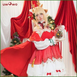 Uwowo Genshin Impact Fanart Traveler Lumine Christmas Holiday Cosplay Costume -Uwowo Cosplay Sales 3 5ae08b7c 39d7 4ac9 b113 7ac052c28a89