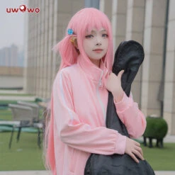 UWOWO Gotou Hitori Cosplay Costume Bocchi The Rock Gotou Hitori Cosplay Suit JK Uniform Skirt Pink Jacket Full Outfit -Uwowo Cosplay Sales 3 6d74e4c2 ddbb 420e 99f4 5fb3053dfb1f