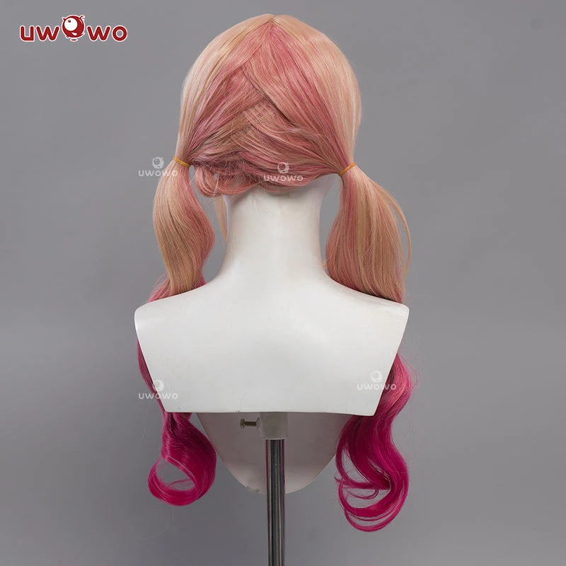 Uwowo Anime/Manga My Dress-Up Darling Marin Kitagawa Lattice Maid Cosplay Wig Gradient Glod Rose Long Hair 4 Uwowo Anime/Manga My Dress-Up Darling Marin Kitagawa Lattice Maid Cosplay Wig Gradient Glod Rose Long Hair - Image 4