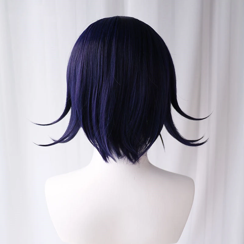 Uwowo Danganronpa Kokichi Oma Cosplay Wig The Ultimate Supreme Leader 35cm Blue Purple Short Hair 3 Uwowo Danganronpa Kokichi Oma Cosplay Wig The Ultimate Supreme Leader 35cm Blue Purple Short Hair - Image 3