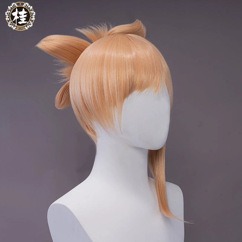 Uwowo Game Genshin Impact Yoimiya Cosplay Wig 25cm Gold Hair 3 Uwowo Game Genshin Impact Yoimiya Cosplay Wig 25cm Gold Hair - Image 3