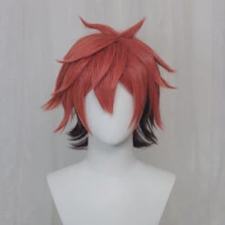 Uwowo Twisted-Wonderland Ace Trappola Cosplay Wig Heartslabyul 30cm Brown Red Black Short Hair -Uwowo Cosplay Sales 3 961b2244 6c7d 42a1 a193 0621f161435c