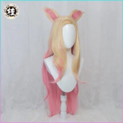 Uwowo KDA All Out Ahri Cosplay Wig League Of Legends LOL The Nine-Tailed Fox 100cm Gold Pink Gradient Wig K/DA -Uwowo Cosplay Sales 3 d8e68955 34bd 4ec7 9611 cbc0384036c5