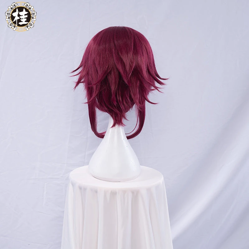 Uwowo Game Genshin Impact Rosaria Cosplay Wig 35cm Red Wine Short Hair 3 Uwowo Game Genshin Impact Rosaria Cosplay Wig 35cm Red Wine Short Hair - Image 3