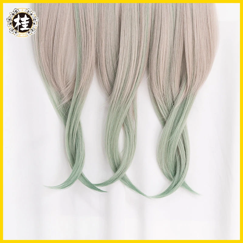 UWOWO Toilet-Bound Hanako-kun/Jibaku Shounen Hanako-kun Yashiro Nene Cosplay Wig 90cm Long Wavy Ivory Green Gradient Hair 4 UWOWO Toilet-Bound Hanako-kun/Jibaku Shounen Hanako-kun Yashiro Nene Cosplay Wig 90cm Long Wavy Ivory Green Gradient Hair - Image 4