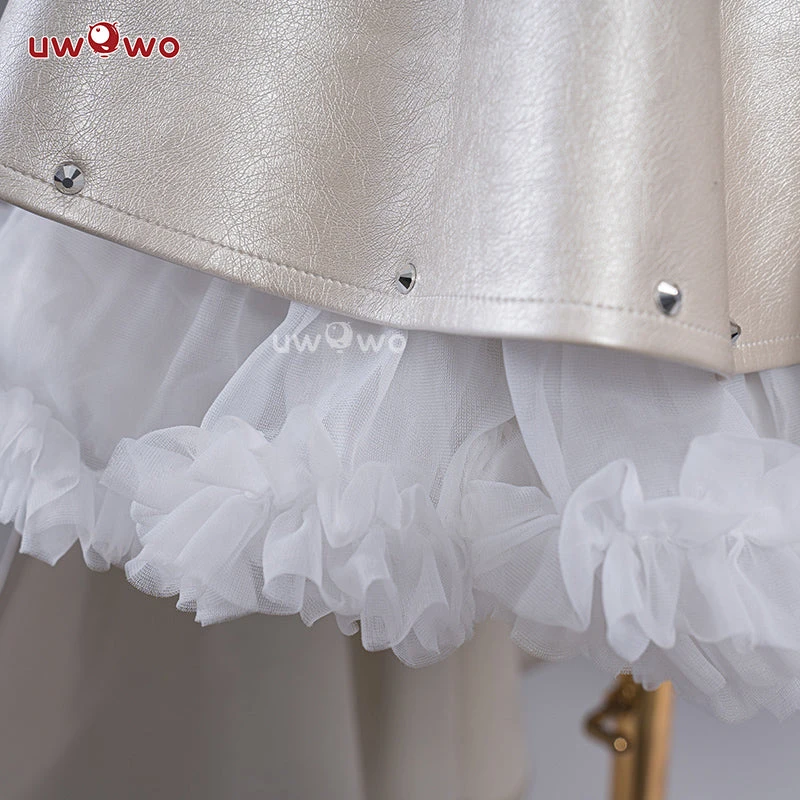 Uwowo Anime/Manga Chobits Chii White Angel Gothic Lolita Leather Dress Cosplay Costumes 4 Uwowo Anime/Manga Chobits Chii White Angel Gothic Lolita Leather Dress Cosplay Costumes - Image 4