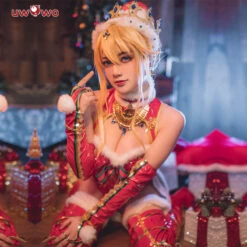 Exclusive Authorization Uwowo X Sakiyamama Fate Grand Order/FGO Fanart Artoria Pendragon Christmas Ver Holiday Cosplay Costumes -Uwowo Cosplay Sales 4 40958319 ccfa 40da a73b f5ed56a3ed04