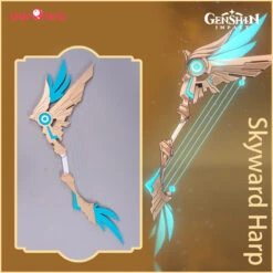 Uwowo Game Genshin Impact Weapons Venti Skyward Harp Cosplay Props Bows Props