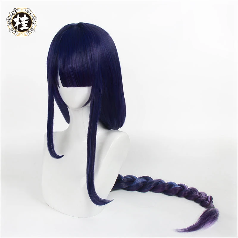 Uwowo Game Genshin Impact Inazuma Baal Raiden Shogun Cosplay Wig 105cm Long Braided Hair 3 Uwowo Game Genshin Impact Inazuma Baal Raiden Shogun Cosplay Wig 105cm Long Braided Hair - Image 3