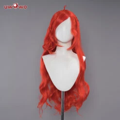 Uwowo Winx Club Bloom Cosplay Wig Fairy Wings Cosplay Wig Princess Cosplay Wig Orange Long Hair