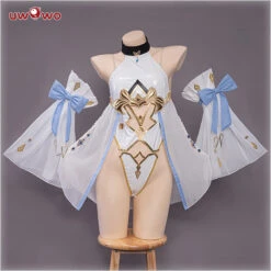 Exclusive Authorization Uwowo X Ailish: Genshin Impact Fanart Bride Ver. Lumine Cosplay Costume -Uwowo Cosplay Sales 4 869a56e7 eea9 4a71 8058 c31c165ffbe9