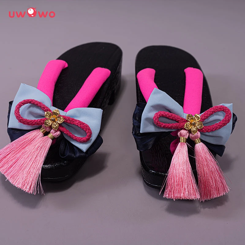 Uwowo Game Genshin Impact Kamisato Ayaka Frostflake Heron Cosplay Shoes 2 Uwowo Game Genshin Impact Kamisato Ayaka Frostflake Heron Cosplay Shoes - Image 2