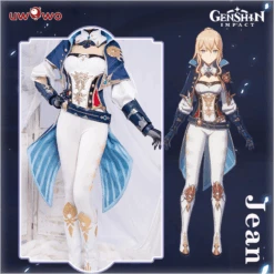 Uwowo Game Genshin Impact Cosplay Plus Size Jean Gunnhildr Dandelion Knight Cosplay Costume Knights Of Favonius Four Winds