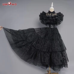 Uwowo Wednesday Addams Rave‘N Dance Black Gothic Prom Dress Cosplay Costume -Uwowo Cosplay Sales 5555