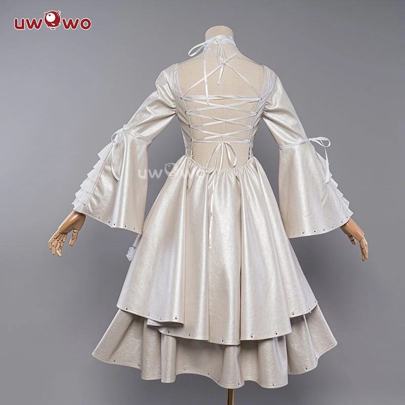 Uwowo Anime/Manga Chobits Chii White Angel Gothic Lolita Leather Dress Cosplay Costumes 3 Uwowo Anime/Manga Chobits Chii White Angel Gothic Lolita Leather Dress Cosplay Costumes - Image 3