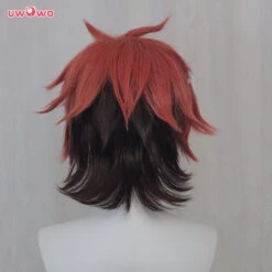 Uwowo Twisted-Wonderland Ace Trappola Cosplay Wig Heartslabyul 30cm Brown Red Black Short Hair -Uwowo Cosplay Sales 5 79a13433 b0dc 494a aede a127b8c59809