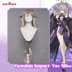 Uwowo Genshin Impact Fanart Yae Miko Alter Kimono Style Cosplay Costume
