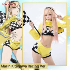 Uwowo Anime/Manga My Dress-Up Darling Marin Kitagawa Race Queen Cosplay Costumes