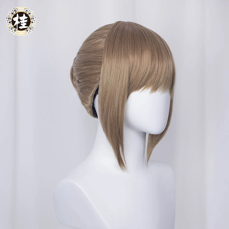The Combat Maid Series ♥ Heart Cosplay Wig 35cm Light Brown Updo Hair 3 The Combat Maid Series ♥ Heart Cosplay Wig 35cm Light Brown Updo Hair - Image 3