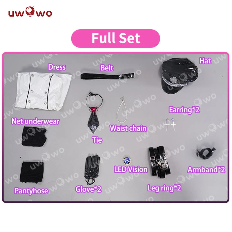 Uwowo Genshin Impact Fanart: Raiden Shogun Ei Officer Uniform Baal Police Cosplay Costumes 7 Uwowo Genshin Impact Fanart: Raiden Shogun Ei Officer Uniform Baal Police Cosplay Costumes - Image 7