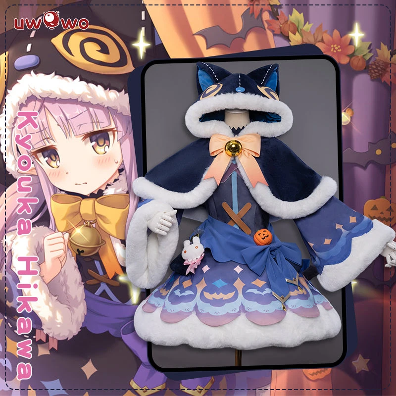 UWOWO Game Princess Connect! Re:Dive Kyouka Hikawa Halloween Card Cosplay Costume Cute Cat Dress Cosplay 1 UWOWO Game Princess Connect! Re:Dive Kyouka Hikawa Halloween Card Cosplay Costume Cute Cat Dress Cosplay
