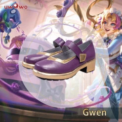 Uwowo Game League Of Legends Cafe Cuties Gwen Maid Cosplay Shoes
