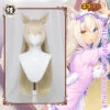 Uwowo Game Nekopara Vol.4 Coconut Cosplay Wig And Ears 80cm Linen Long Straight Hair