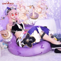 Uwowo Genshin Impact: Dori Sumeru Merchant Electro Cosplay Costume -Uwowo Cosplay Sales 800x800 3