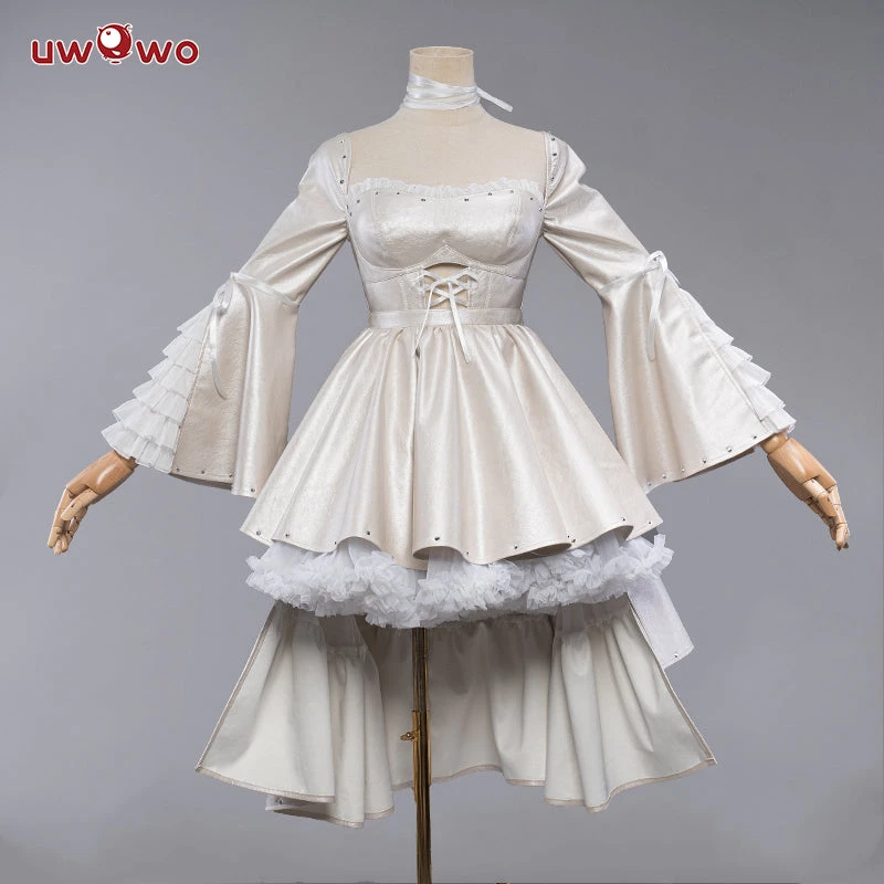 Uwowo Anime/Manga Chobits Chii White Angel Gothic Lolita Leather Dress Cosplay Costumes 2 Uwowo Anime/Manga Chobits Chii White Angel Gothic Lolita Leather Dress Cosplay Costumes - Image 2