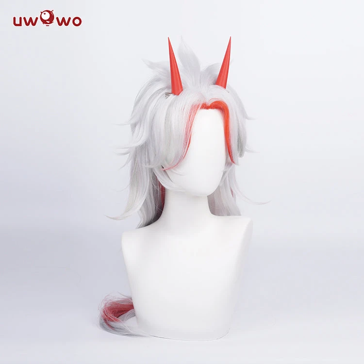 Uwowo Game Genshin Impact Wig Arataki Itto Cosplay Wig With Horns 3 Uwowo Game Genshin Impact Wig Arataki Itto Cosplay Wig With Horns - Image 3