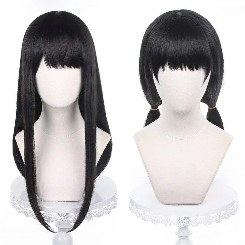 Uwowo Mange Anime Cosplay Chainsaw Man Cosplay Wig Mitaka Asa Wig Long Black Hair 1 Uwowo Mange Anime Cosplay Chainsaw Man Cosplay Wig Mitaka Asa Wig Long Black Hair
