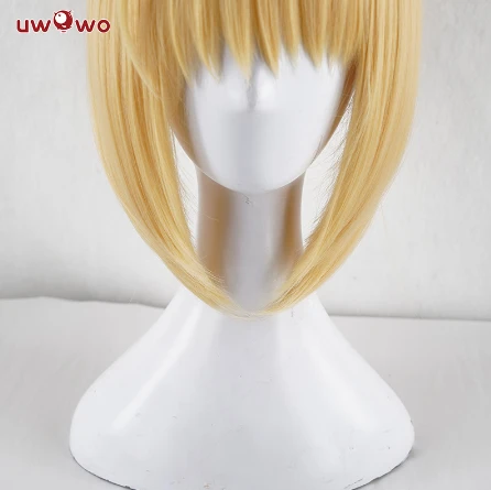 UWOWO Fate Grand Order Nero 35cm Long Gold Lace None Cosplay Wig 3 UWOWO Fate Grand Order Nero 35cm Long Gold Lace None Cosplay Wig - Image 3