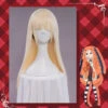 Uwowo Anime Kakegurui Cosplay Wig Yomoduki Runa Cosplay Wig 70cm Golden Long Hair
