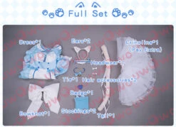 Uwowo Plus Size Game Nekopara Vol.4 Vanilla Maid Dress Cosplay Costume Cute Blue Dress -Uwowo Cosplay Sales S9da10d49a7964865b58856a95a4861a7C