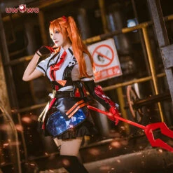 Uwowo Anime Honkai Impact 3 X EVANGELION:Auska Cosplay Costume Plus Size Cosplay