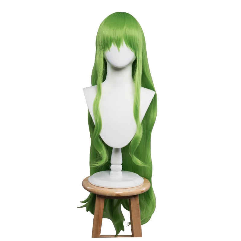 Uwowo Anime Code Geass Fanart: C.C. Black Bride Lelouch Lamperouge Suit Couple Cosplay Wig 100cm Long Green Hair 5 Uwowo Anime Code Geass Fanart: C.C. Black Bride Lelouch Lamperouge Suit Couple Cosplay Wig 100cm Long Green Hair - Image 5