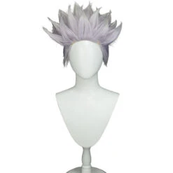 Uwowo Anime Jujutsu Kaisen Satoru Gojo Cosplay Wig (spiked Up) 28CM Light Purple White Gradient Short Hair 11 Uwowo Anime Jujutsu Kaisen Satoru Gojo Cosplay Wig (spiked Up) 28CM Light Purple White Gradient Short Hair -Uwowo Cosplay Sales bd