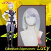 Uwowo Cyberpunk: Edgerunners Cosplay Wig Lucy Bodysuit Anime Lucy Wig