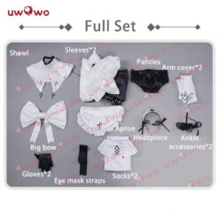 Uwowo×DISHWASHER1910 Nier: Automata 2B Nun Sister Maid Fanart Ver. Cosplay Costume -Uwowo Cosplay Sales qt
