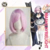 UWOWO Fate/Grand Order FGO Mashu Kyrielight 30cm Short Pink Purple Hair